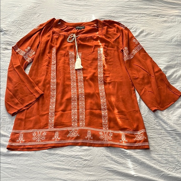 b. Boutique by evergreen Embroidered Boho Dress - Picture 1 of 4